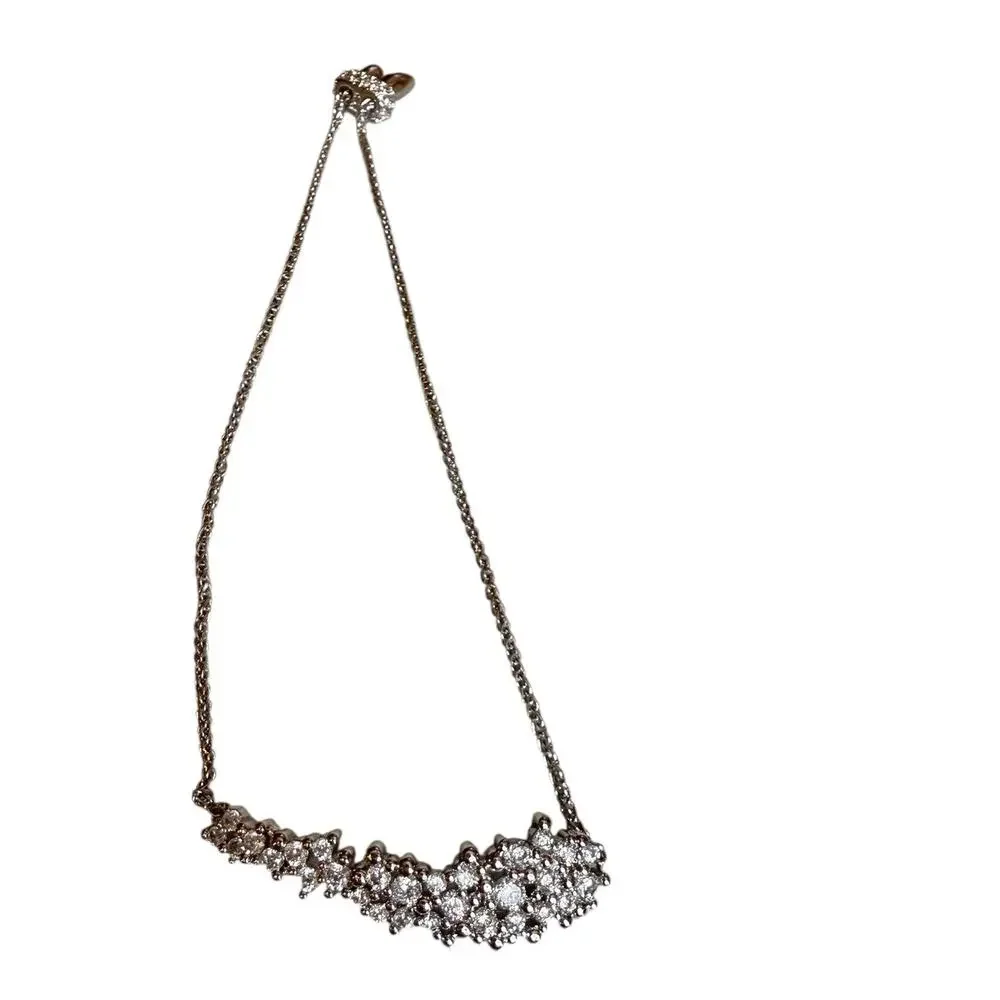 Kendra Scott Rhinestone Detail Slide Bracelet Silver